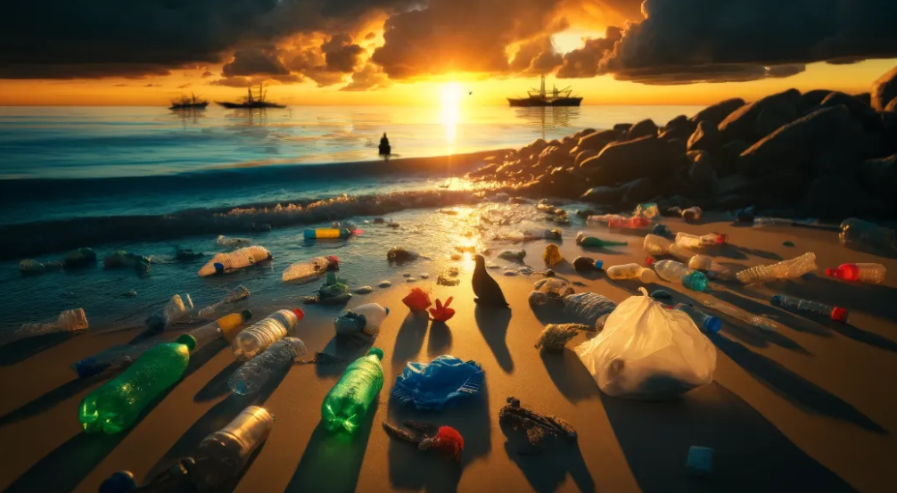 Plastic pollution(++) across ASEAN, from terrains to ocean depths, threatens diverse ecosystems.